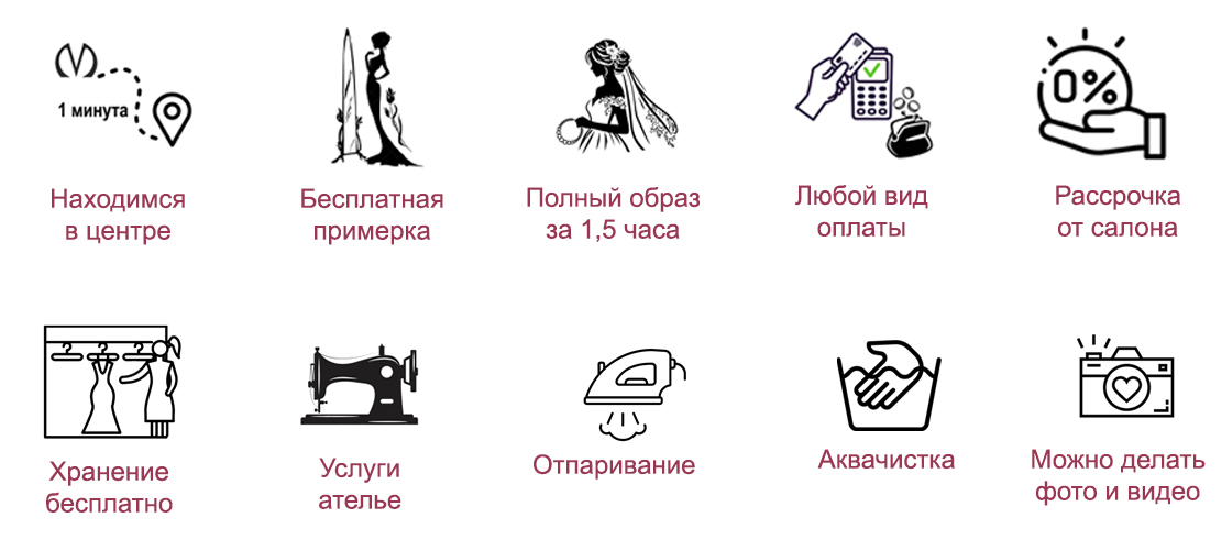 Преимущества и услуги салона Паризе