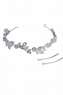 Мягкая диадема МД008 с цирконами, цвет белое золотов свадебном салоне Princesse de Paris