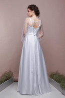 Вечернее платье Женевьева - легкое, удобное, для венчания, простое, непышное, для полных, большой размер , недорогое в свадебном салоне Princesse de Paris СПБ