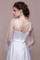 Вечернее платье Женевьева - легкое, удобное, для венчания, простое, непышное, для полных, большой размер , недорогое в свадебном салоне Princesse de Paris СПБ