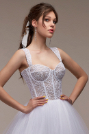 Свадебное платье-бюстье Баккара- А-силуэт, пышное, легкое, молодежное, удобное