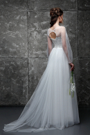 Свадебное платье Веста - легкое, удобное, для венчания, простое, непышное, для полных, большой размер в свадебном салоне Princesse de Paris СПБ