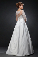 Свадебное платье Зарина - легкое, удобное, для венчания, простое, непышное, для полных, большой размер, SALE в свадебном салоне Princesse de Paris СПБ