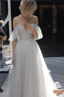 Свадебное платье КАРОЛИНА в стиле бохо купить недорого