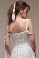 Свадебное платье-бюстье Лавли - А-силуэт, карманы, молодежное, необычное