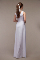 Свадебное платье Френки- простое, недорогое, из шифона, не пышное