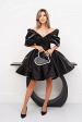 Короткое пышное черное платье ВИОЛА